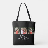 Mama hat Skript Schwarz 3 Foto eingerichtet Tasche (Rückseite)