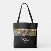 Mama hat Skript Schwarz 3 Foto eingerichtet Tasche (Rückseite)