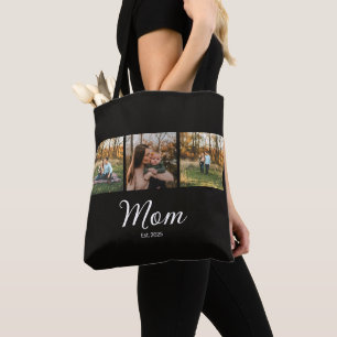 Mama hat Skript Schwarz 3 Foto eingerichtet Tasche