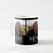 Mama hat Skript Schwarz 3 Foto Kaffeetasse (Vorderseite Links)