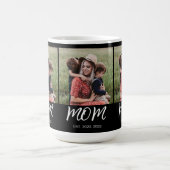 Mama hat Skript Schwarz 3 Foto Kaffeetasse (Mittel)