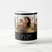 Mama hat Skript Schwarz 3 Foto Kaffeetasse (Mittel)