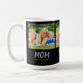 Mama hat Skript Schwarz 3 Foto Kaffeetasse (Links)