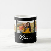 Mama hat Skript Schwarz 3 Foto Kaffeetasse (Mittel)