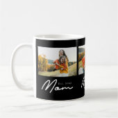 Mama hat Skript Schwarz 3 Foto Kaffeetasse (Links)