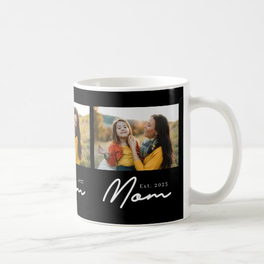 Mama hat Skript Schwarz 3 Foto Kaffeetasse (Rechts)