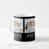 Mama hat Skript Schwarz 3 Foto Kaffeetasse (Vorderseite Links)