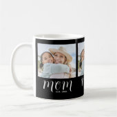 Mama hat Skript Schwarz 3 Foto Kaffeetasse (Links)