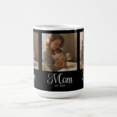Mama hat Skript Schwarz 3 Foto Kaffeetasse (Mittel)