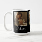 Mama hat Skript Schwarz 3 Foto Kaffeetasse (Links)