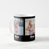 Mama hat Skript Schwarz 3 Foto Kaffeetasse (Vorderseite Links)