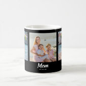 Mama hat Skript Schwarz 3 Foto Kaffeetasse (Mittel)