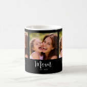 Mama hat Skript Schwarz 3 Foto Kaffeetasse (Mittel)