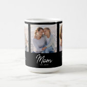 Mama hat Skript Schwarz 3 Foto Kaffeetasse (Mittel)