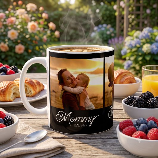 Mama hat Skript Schwarz 3 Foto Kaffeetasse