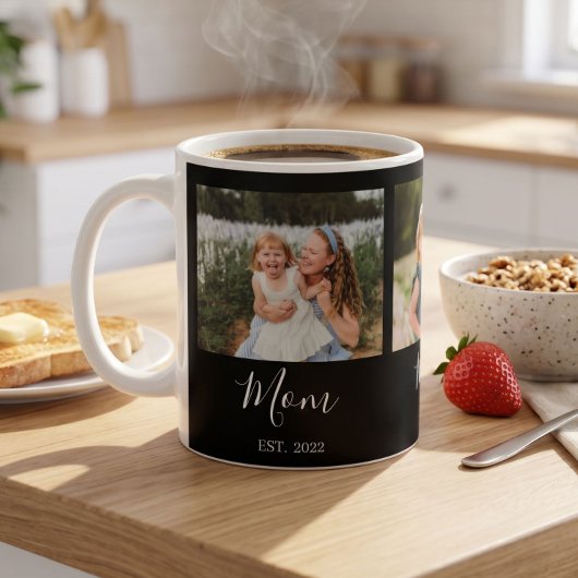 Mama hat Skript Schwarz 3 Foto Kaffeetasse