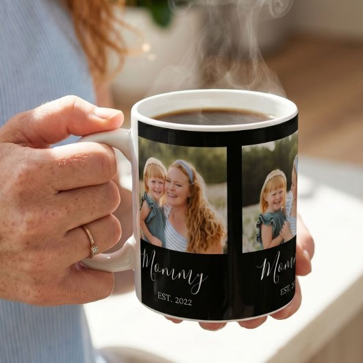 Mama hat Skript Schwarz 3 Foto Kaffeetasse