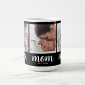 Mama hat Skript Schwarz 3 Foto Kaffeetasse (Mittel)