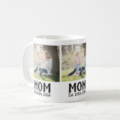 Mama hat Skript Schwarz 3 Foto Kaffeetasse (Vorderseite Links)