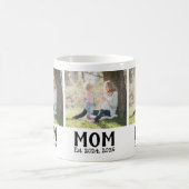 Mama hat Skript Schwarz 3 Foto Kaffeetasse (Mittel)