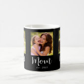 Mama hat Skript Schwarz 3 Foto Kaffeetasse (Mittel)