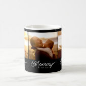 Mama hat Skript Schwarz 3 Foto Kaffeetasse (Mittel)