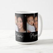 Mama hat Skript Schwarz 3 Foto Kaffeetasse (VorderseiteRechts)