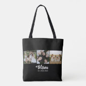 Mama hat Skript Schwarz 3 Foto Tasche (Rückseite)