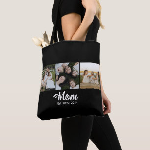 Mama hat Skript Schwarz 3 Foto Tasche