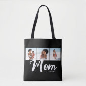 Mama hat Skript Schwarz 3 Foto Tasche (Vorderseite)