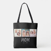Mama hat Skript Schwarz 3 Foto Tasche (Rückseite)