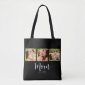 Mama hat Skript Schwarz 3 Foto Tasche (Vorderseite)