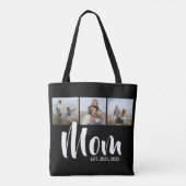 Mama hat Skript Schwarz 3 Foto Tasche (Rückseite)