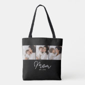 Mama hat Skript Schwarz 3 Foto Tasche (Rückseite)