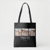 Mama hat Skript Schwarz 3 Foto Tasche (Vorderseite)