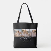 Mama hat Skript Schwarz 3 Foto Tasche (Rückseite)