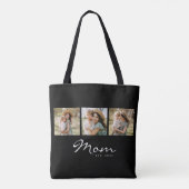 Mama hat Skript Schwarz 3 Foto Tasche (Rückseite)