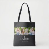 Mama hat Skript Schwarz 3 Foto Tasche (Vorderseite)