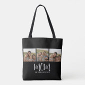 Mama hat Skript Schwarz 3 Foto Tasche (Rückseite)