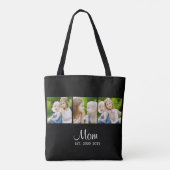 Mama hat Skript Schwarz 3 Foto Tasche (Rückseite)