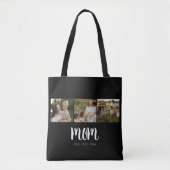 Mama hat Skript Schwarz 3 Foto Tasche (Vorderseite)
