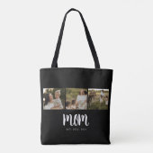 Mama hat Skript Schwarz 3 Foto Tasche (Rückseite)