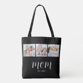 Mama hat Skript Schwarz 3 Foto Tasche (Rückseite)