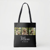 Mama hat Skript Schwarz 3 Foto Tasche (Vorderseite)