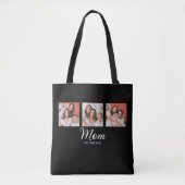 Mama hat Skript Schwarz 3 Foto Tasche (Vorderseite)