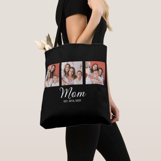 Mama hat Skript Schwarz 3 Foto Tasche (Von Nahem)