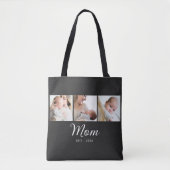 Mama hat Skript Schwarz 3 Foto  Tasche (Vorderseite)