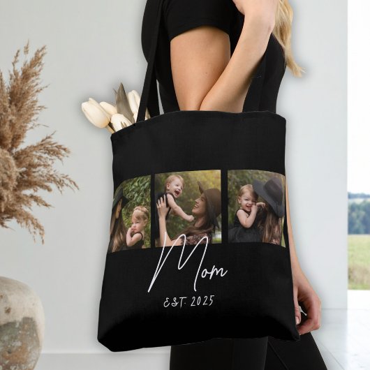 Mama hat Skript Schwarz 3 Foto-Tasche Tasche
