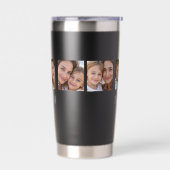 Mama hat Skript Schwarz 3 Foto Thermobecher (Links)