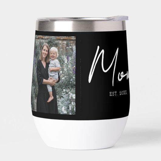 Mama hat Skript Schwarz Foto (Links)